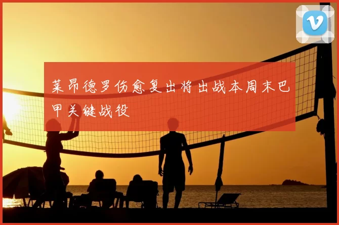 莱昂德罗伤愈复出将出战本周末巴甲关键战役